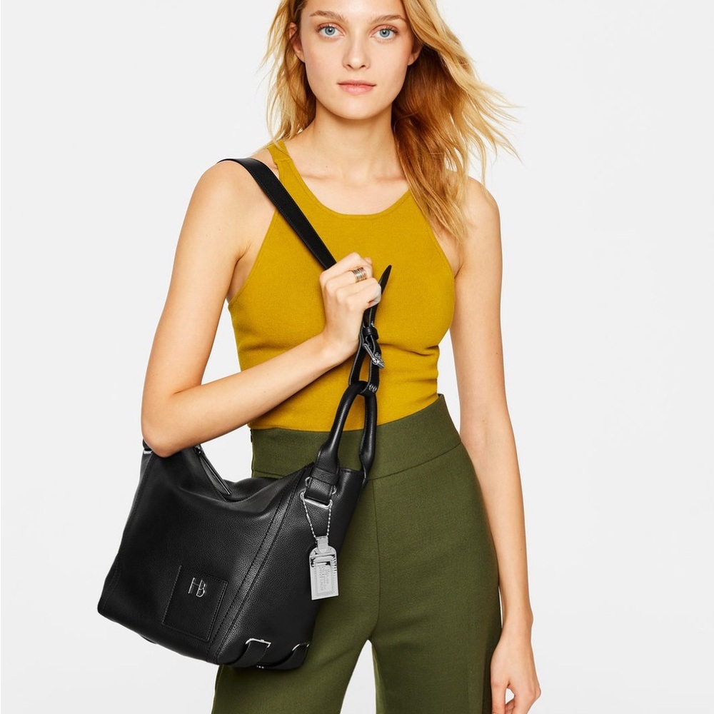Henri Bendel Spruce Sreet Convertible Leather Shoulder Bag